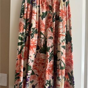 H&M Floral Print Maxi Skirt